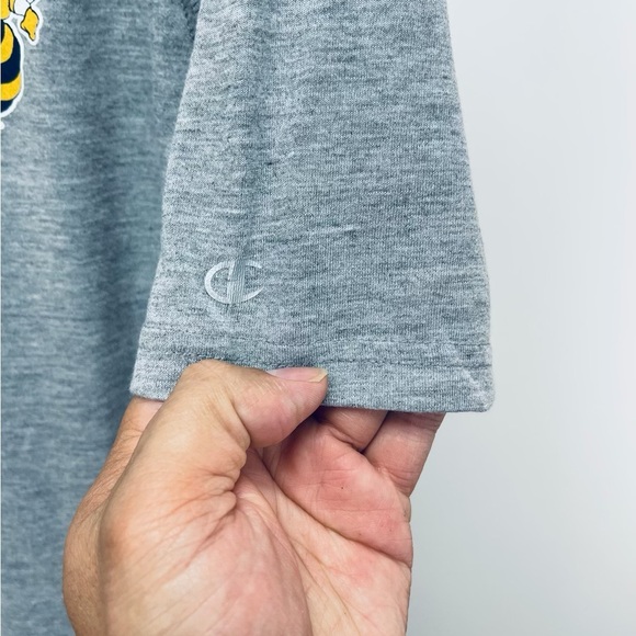 Champion Georgia Tech NCAA Men's Short Sleeve T-Shirt large Grey Yellow Jackets - Picture 2 of 7
